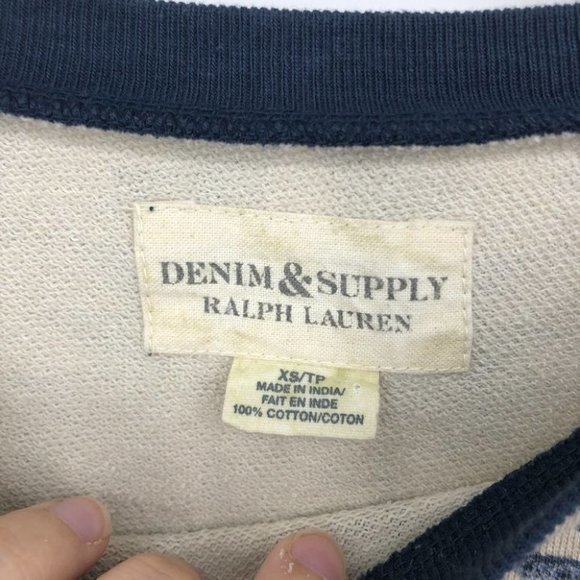 Denim&Supply Ralph Lauren blue Aztec print jumper - Picture 7 of 14